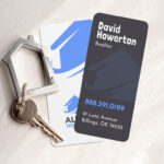 Slim Rounded Corner Business Cards | Slim Rounded Corners Business Cards Vertical Real Estate | PrintMagic