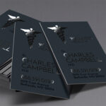 Spot UV Business Cards | Spot UV Business Cards Vertical Health Care | PrintMagic