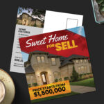 Spot UV Postcards Square Direct Mail EDDM Holiday Travel Promotion Marketing Restaurant Real Estate Personalized Events | Printmagic