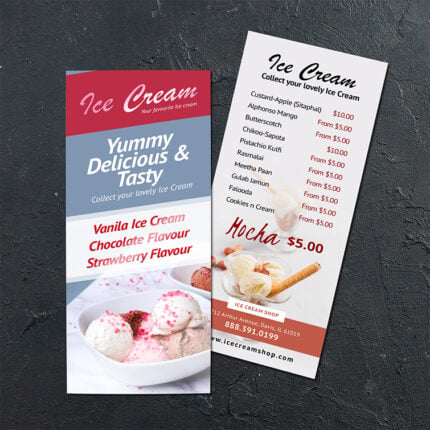 Spot UV Rack Cards Cost Effective Promotional Tourism Travel Hotels Theme Parks Museums Attractions Menu Invitations Over the Counter Advertising | Printmagic