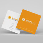 Square Business Cards | Square shape printed both side with Premium Gloss (16pt C2S) and Spot UV Coating Square Business Cards | PrintMagic