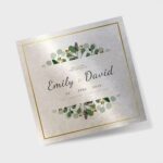 Pearl Metallic Invitation Cards printing | High-quality Square Pearl Metallic Invitation Cards printing With Shimmery paper, Pearl fibers and matching envelopes | PrintMagic