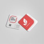 rounded square business cards | Square Rounded Corner Business Cards printing | Personnel Associate | Premium Gloss and UV Coating Front & Back Sides and Rounded Corner 1/4" | Print Magic