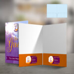 Standard Presentation Folder Both Pocket Horizontal BC Slit Display Portfolio Business Meeting Conference Real Estate Presentations Marketing Brand Promotion | Printmagic