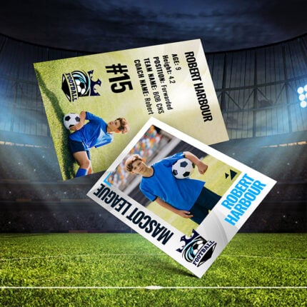 Custom Trading Cards in 2.5"x3.5" printed on 14PT and 16PT card stocks with aqueous coating, UV coating or Matte Coating options.