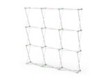 Straight Velcro Fabric Pop Up Display - Trade Show - Aluminum Frame Expanded | PrintMagic
