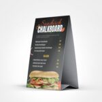 Premium Natural Table Tents printing | Restaurant Menu Premium Natural Table Tents with Standard Natural Uncoated and Color Front Only | Print Magic