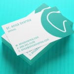 Ultra Thick Painted Edge Business Cards | Turquoise Ultra Thick Painted Edge Business Cards | PrintMagic