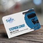 Rounded Corner Business Cards | Two Rounded Business Card Horizontal SPA Salon | PrintMagic