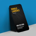 Velvet Soft Touch Business Cards | Velvet Soft Touch Business Card Rounded Corner Vertical Real Estate | PrintMagic