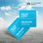 Velvet Soft Touch Business Cards | Velvet Soft Touch Business Card Square Two Rounded Corners Vertical Real Estate Agent | PrintMagic