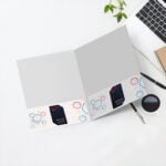 Velvet Soft Touch On Both Pocket Vertical Business Card Slit Premium Stock High Quality Business Stationary Education suppliers manufacturer exporters | Printmagic
