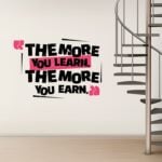 Repositionable Wall Decals | Wall Decal Typography Inspirational quotes | Printed on Color Front Only with Opaque Adhesive - 8 mil | Print Magic