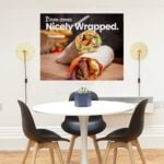 Repositionable Wall Decals | Wall Decal restaurant theme food quality printing | Printed on Color Front Only with Opaque Adhesive - 8 mil | Print Magic
