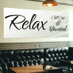Repositionable Wall Decals | Adhesive Vinyl Wall Decal - 8 mil. printed Front side low tack Restaurant Signs Wall Decals | PrintMagic