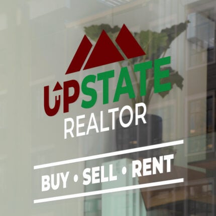 Clear Window Clings | Clear Static Cling 8mil Front Only with White Mask Apply Behind Window Real Estate Window Decal | PrintMagic