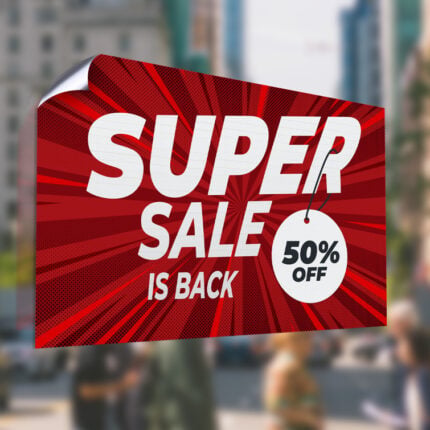 White Window Decals | White Static Cling 7mil Front Only Sale offers Window Decal | PrintMagic