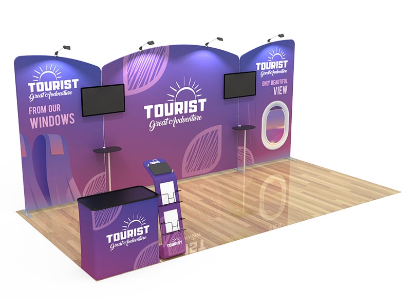 Custom 10x20 Booth Setup | PrintMagic