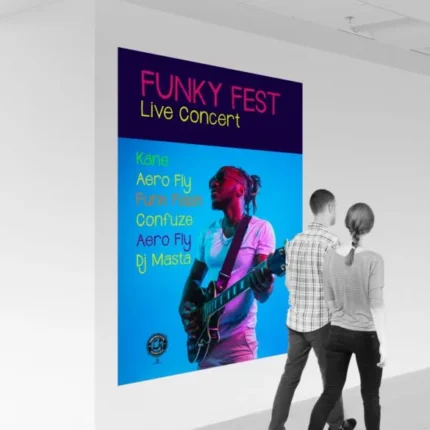 Photo gloss high defination Large posters Concert | PrintMagic
