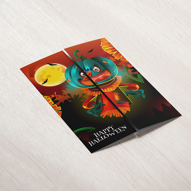Halloween Gate Fold Brochure