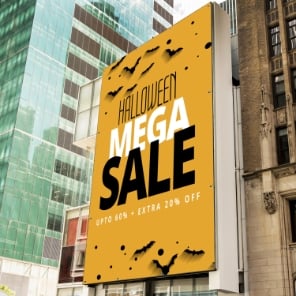 Halloween Sale Banner - Outdoor