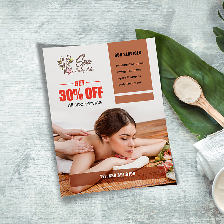 Spa and Salon Printing 6 SPA Business Flyers