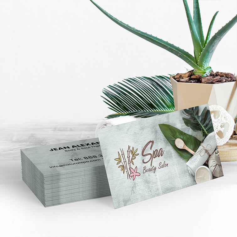 Spa and Salon Printing 2 SPA Standard Business Cards