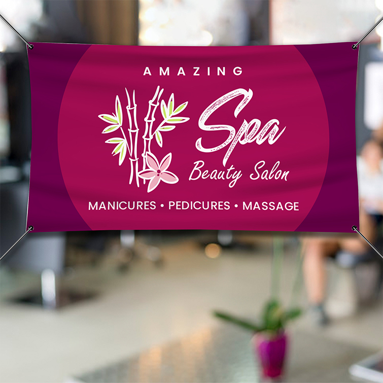 Spa and Salon Printing 4 SPA Vinyl Banner Indoor