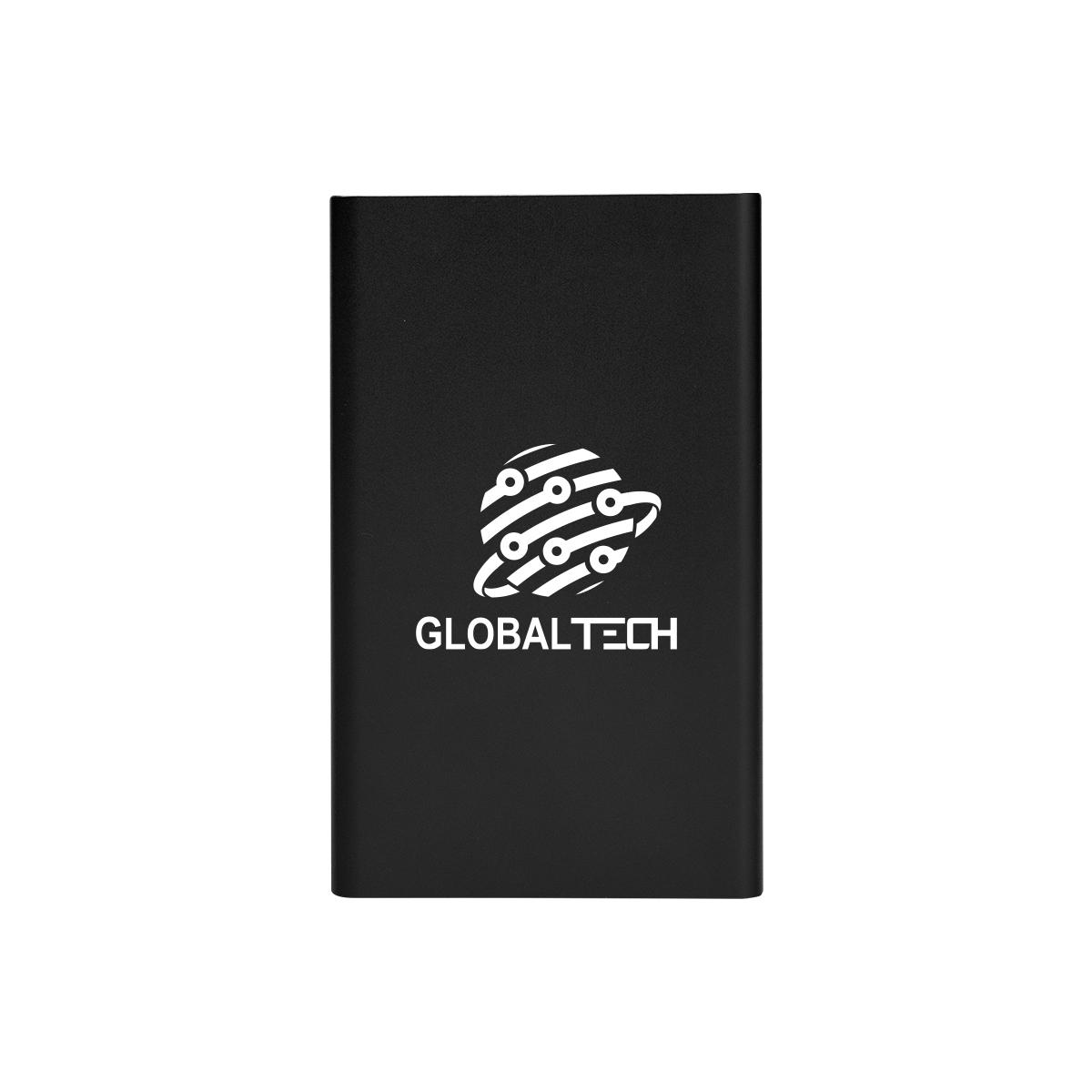 PR30004 1 BLACK DECORATED UL Listed Slim Power Bank 2.0 1