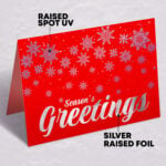 Dual Raised Gold Foil with SPOT UV Greeting Cards Folded Retail Corporate Gifts | PrintMagic