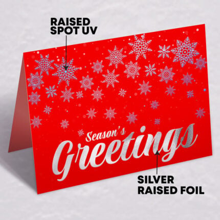 Dual Raised Gold Foil with SPOT UV Greeting Cards Folded Retail Corporate Gifts | PrintMagic