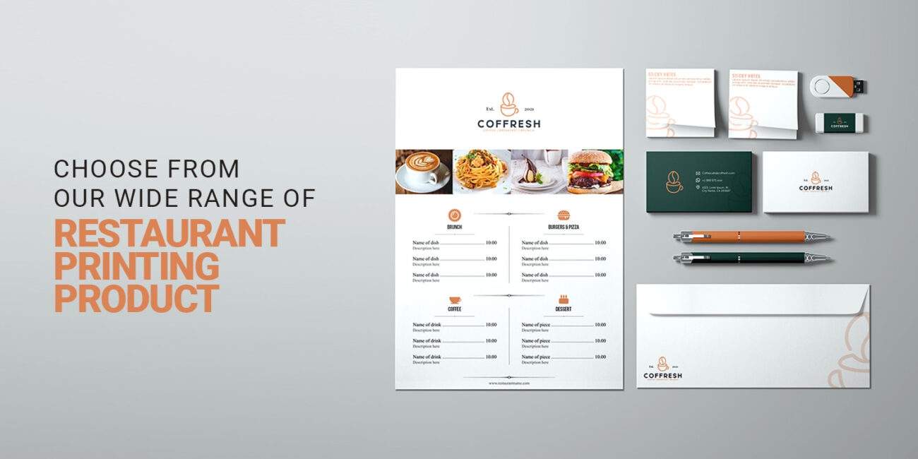Custom Restaurant printing products