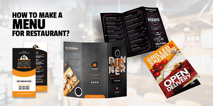 How to make a menu printing for restaurants