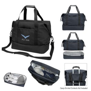 PR30836 Cutter Buck Travel Collection Drop Bottom Weekender