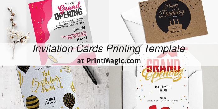 Invitation Cards Printing Template