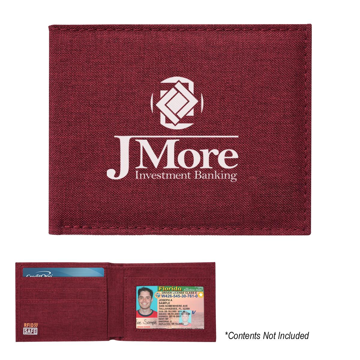 PR31217-Heathered-RFID-Data-Blocking-Wallet.jpg PR31217 Heathered RFID Data Blocking Wallet