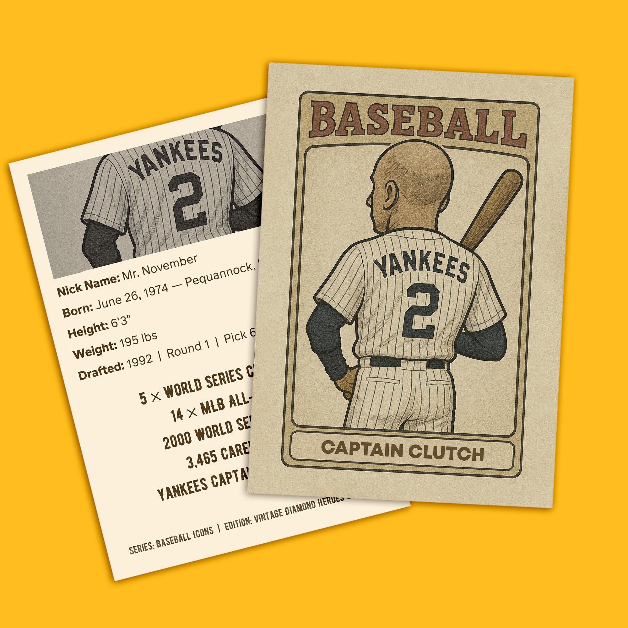 Trading-Card-Mockup-Natural-2.jpg Vintage Trading Cards Printing | Natural Sport Collectible Cards| PrintMagic
