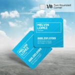 Square Two Rounded Business Card