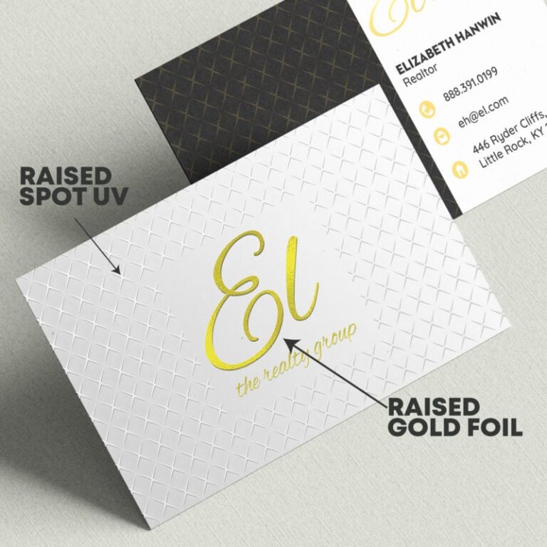 Dual Raised Busines Card | Spot UV