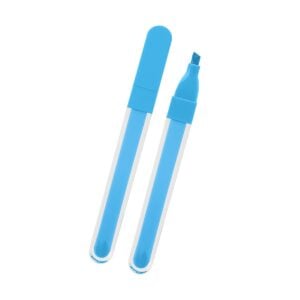PR35979 1 BLUE DECORATED Square Barrel Highlighter