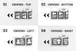 Unwind Direction Roll Stickers | PrintMagic