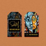 Traditional shape Hang Tag Premium-Stock merchandise clothing full color personalized Traditional tag | PrintMagic