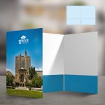 Mini Presentation Folder Both Pockets Display Portfolio Business Meeting Conference Real Estate Presentations Marketing Brand Promotion