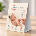 14 Pt Custom Natural Table Tents with Premium Uncoated Finish | PrintMagic