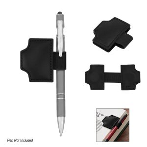 PrintMagic Home Page 68 PR36334 1 BLACK DECORATED MarkMate Magnetic Pen Holder Bookmark