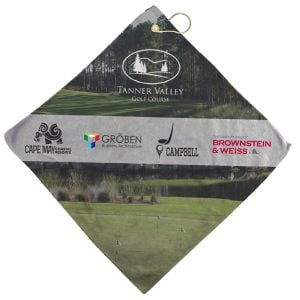 PR36339 16 X 16 Full Color Microfiber Golf Towel