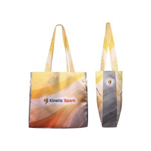 PR36377 Toddy Gear 12 x 12 x 3 Poly Canvas 5 Panel Tote with 3 Gusset