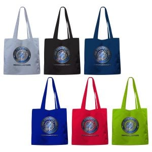 PR36378 Toddy Gear 14 x 16 x 3 Poly Canvas 5 Panel Tote with 3 Gusset