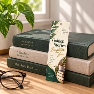 PrintMagic Home Page 72 Custom Bookmarks Printed 14 Pt Natural Eco Friendly Paper | PrintMagic