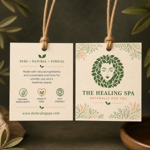 Custom Natural Hang Tags Printed on 14 Pt Eco-Friendly Cardstock | PrintMagic